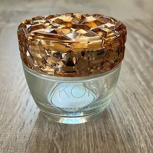 Kora Organics Empty Glass Jar Turmeric Glow Moisturizer Container For Refill